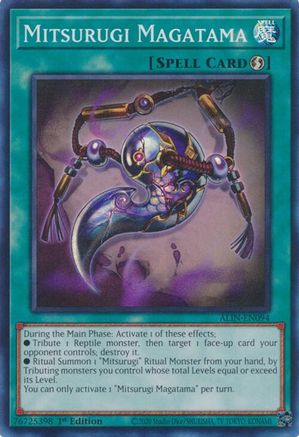 Mitsurugi Magatama [ALIN-EN094] Super Rare - Yu-Gi-Oh! - Card Brawlers | Quebec | Canada |