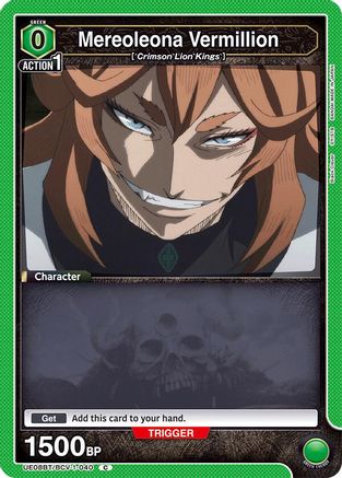 Mereoleona Vermillion (040) (Box Topper Foil) (UE08BT/BCV-1-040) - UE08BT Black Clover Foil