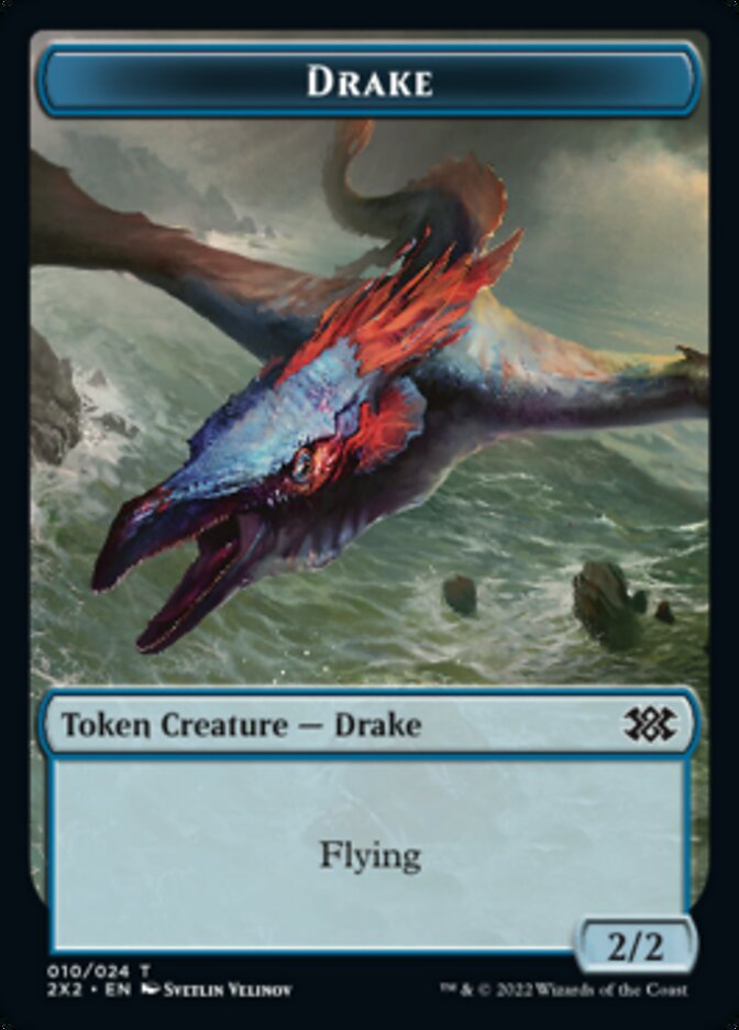 Drake // Treasure Double-Sided Token [Double Masters 2022 Tokens] - Magic: The Gathering - Card Brawlers | Quebec | Canada |