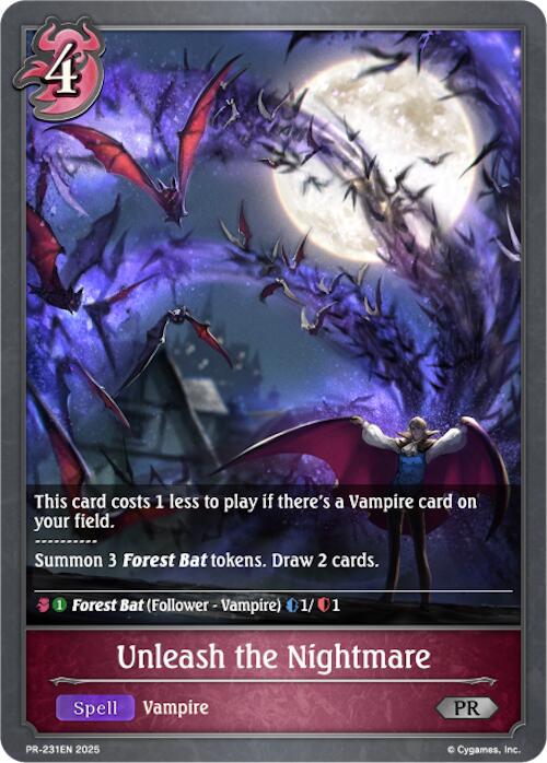 Unleash the Nightmare (PR-231EN) [Promotional Cards] - Bushiroad - Card Brawlers | Quebec | Canada |