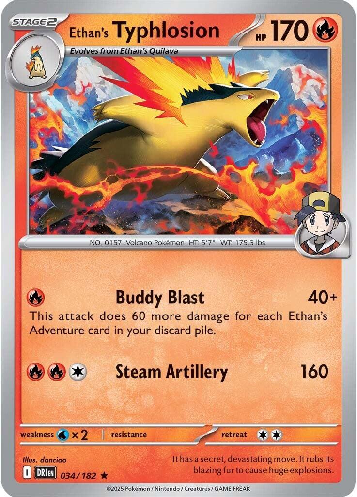 Ethan's Typhlosion (034/182) [Scarlet & Violet: Destined Rivals] - Pokémon - Card Brawlers | Quebec | Canada |