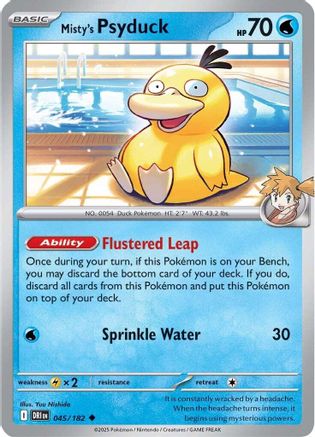 Misty's Psyduck (045/182) [Scarlet & Violet: Destined Rivals] - Pokémon - Card Brawlers | Quebec | Canada |