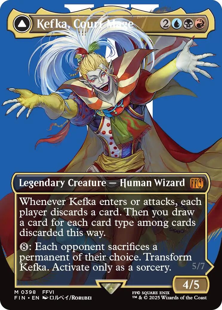 Kefka, Court Mage // Kefka, Ruler of Ruin (Borderless) (0398) [FINAL FANTASY] - Magic: The Gathering - Card Brawlers | Quebec | Canada |