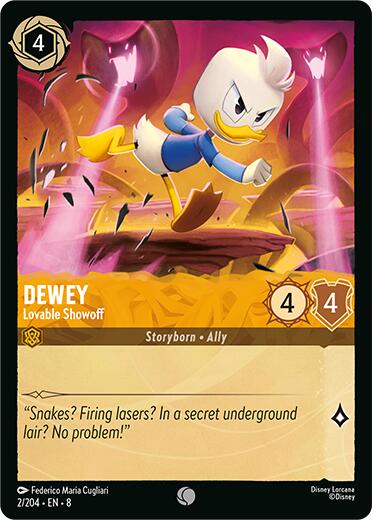 Dewey - Lovable Showoff (2/204) [Reign of Jafar] - Disney - Card Brawlers | Quebec | Canada |