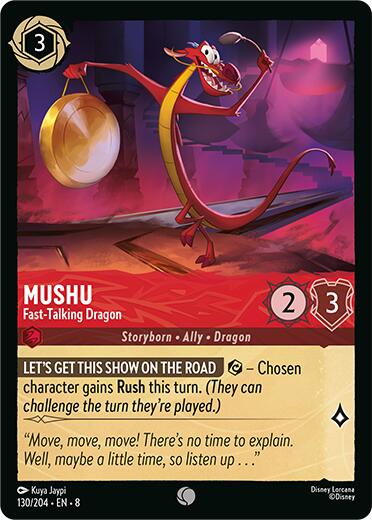Mushu - Fast-Talking Dragon (130/204) [Reign of Jafar] - Disney - Card Brawlers | Quebec | Canada |