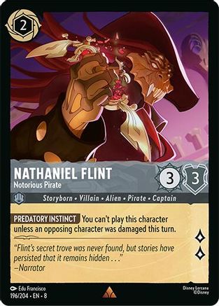 Nathaniel Flint - Notorious Pirate (196/204) [Reign of Jafar] - Disney - Card Brawlers | Quebec | Canada |