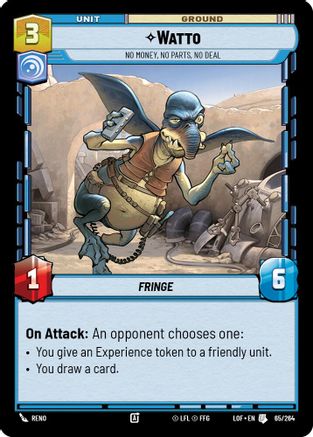 Watto - No Money, No Parts, No Deal (65/264) (65/264) [Legends of the Force] - Fantasy Flight Games - Card Brawlers | Quebec | Canada |