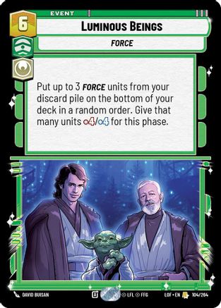 Luminous Beings (104/264) (104/264) [Legends of the Force] - Fantasy Flight Games - Card Brawlers | Quebec | Canada |