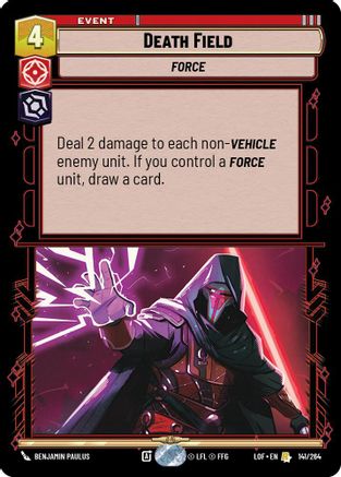 Death Field (141/264) (141/264) [Legends of the Force] - Fantasy Flight Games - Card Brawlers | Quebec | Canada |