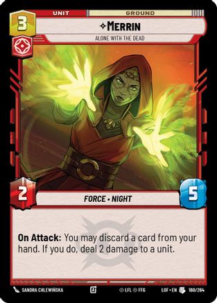 Merrin - Alone with the Dead (160/264) (160/264) [Legends of the Force] - Fantasy Flight Games - Card Brawlers | Quebec | Canada |