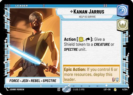Kanan Jarrus - Help Us Survive (004/264) (004/264) [Legends of the Force] - Fantasy Flight Games - Card Brawlers | Quebec | Canada |
