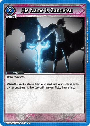 His Name is Zangetsu (UEX01BT/BLC-2-047) - UEX01BT BLEACH ThousandYear Blood War Vol2