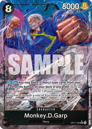 Monkey.D.Garp (Alternate Art) (OP11-095) - A Fist of Divine Speed Foil