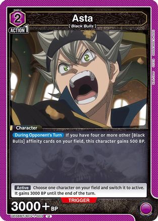 Asta (003) (UE08BT/BCV-1-003) - UE08BT Black Clover