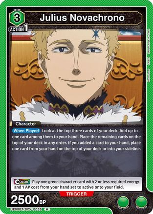 Julius Novachrono (035) (UE08BT/BCV-1-035) - UE08BT Black Clover Foil