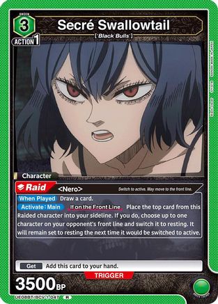 Secre Swallowtail (UE08BT/BCV-1-047) - UE08BT Black Clover Foil