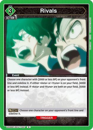 Rivals (UE08BT/BCV-1-067) - UE08BT Black Clover Foil