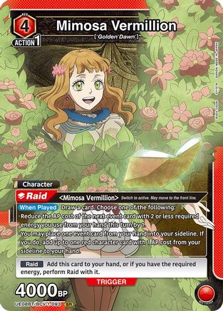 Mimosa Vermillion (093) (UE08BT/BCV-1-093) - UE08BT Black Clover Foil