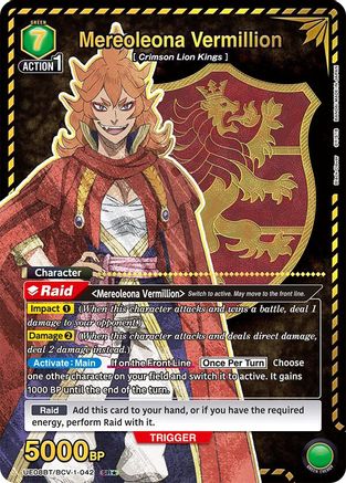 Mereoleona Vermillion (042) (SR*) (UE08BT/BCV-1-042) - UE08BT Black Clover Foil