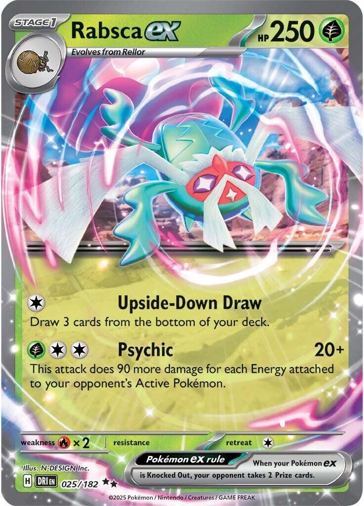 Rabsca ex (025/182) [Scarlet & Violet: Destined Rivals] - Pokémon - Card Brawlers | Quebec | Canada |