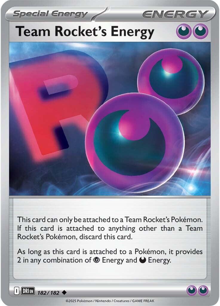 Team Rocket's Energy (182/182) [Scarlet & Violet: Destined Rivals] - Pokémon - Card Brawlers | Quebec | Canada |