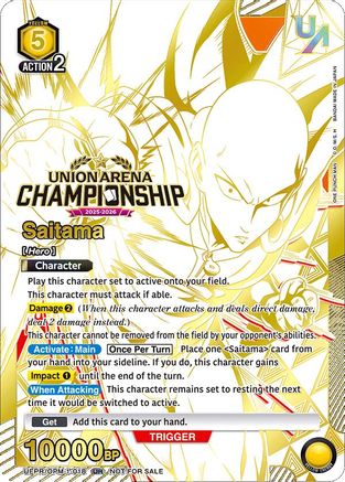 Saitama (Regionals 25-26) (UEPR/OPM-1-018) - Union Arena Promotion Cards Foil