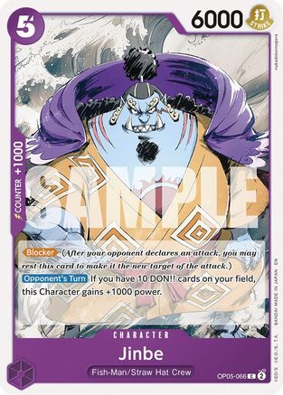 Jinbe (Reprint) (OP05-066) - Starter Deck 26: PURPLE/BLACK Monkey.D.Luffy