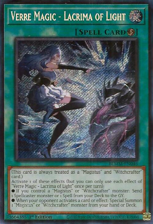 Verre Magic - Lacrima of Light [BLMM-EN046] Secret Rare - Yu-Gi-Oh! - Card Brawlers | Quebec | Canada |