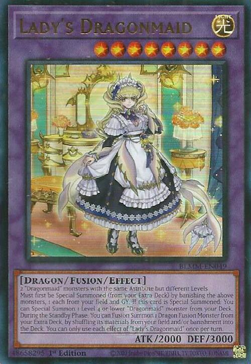 Lady's Dragonmaid [BLMM-EN049] Ultra Rare - Yu-Gi-Oh! - Card Brawlers | Quebec | Canada |