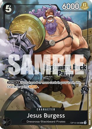 Jesus Burgess (Beginners Deck Party [ST-23] - [ST-28] Winner Pack) (OP10-085) - One Piece Promotion Cards Foil