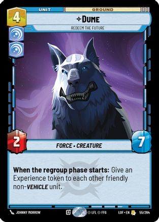 Dume - Redeem the Future (55/264) (55/264) [Legends of the Force] - Fantasy Flight Games - Card Brawlers | Quebec | Canada |
