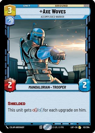 Axe Woves - Accomplished Warrior (62/264) (62/264) [Legends of the Force] - Fantasy Flight Games - Card Brawlers | Quebec | Canada |