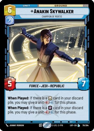 Anakin Skywalker - Champion of Mortis (70/264) (70/264) [Legends of the Force] - Fantasy Flight Games - Card Brawlers | Quebec | Canada |