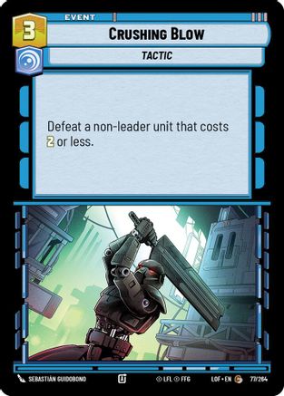 Crushing Blow (77/264) (77/264) [Legends of the Force] - Fantasy Flight Games - Card Brawlers | Quebec | Canada |
