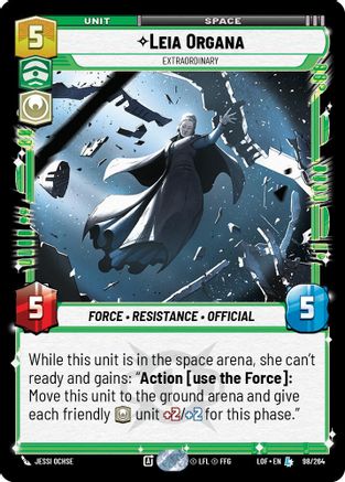 Leia Organa - Extraordinary (98/264) (98/264) [Legends of the Force] - Fantasy Flight Games - Card Brawlers | Quebec | Canada |