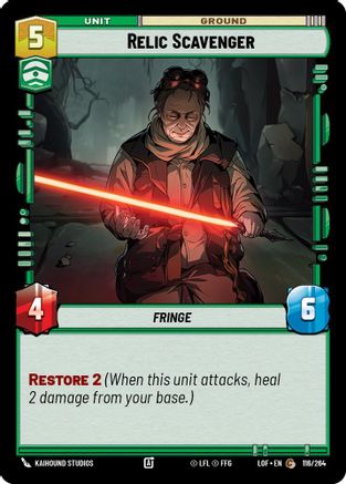 Relic Scavenger (116/264) (116/264) [Legends of the Force] - Fantasy Flight Games - Card Brawlers | Quebec | Canada |