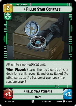 Pillio Star Compass (122/264) (122/264) [Legends of the Force] - Fantasy Flight Games - Card Brawlers | Quebec | Canada |
