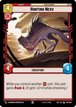 Hunting Nexu (162/264) (162/264) [Legends of the Force] - Fantasy Flight Games - Card Brawlers | Quebec | Canada |