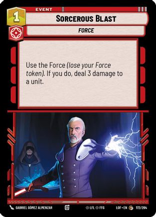 Sorcerous Blast (172/264) (172/264) [Legends of the Force] - Fantasy Flight Games - Card Brawlers | Quebec | Canada |