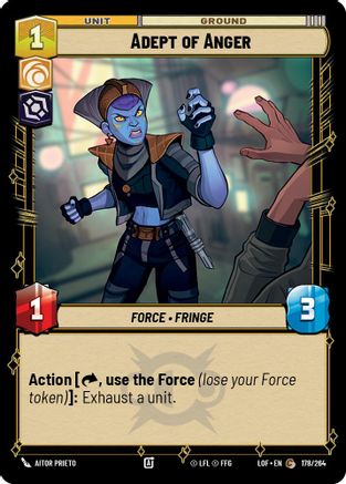 Adept of Anger (178/264) (178/264) [Legends of the Force] - Fantasy Flight Games - Card Brawlers | Quebec | Canada |