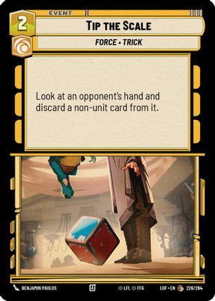 Tip the Scale (226/264) (226/264) [Legends of the Force] - Fantasy Flight Games - Card Brawlers | Quebec | Canada |