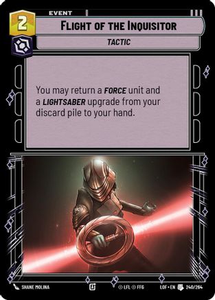 Flight of the Inquisitor (240/264) (240/264) [Legends of the Force] - Fantasy Flight Games - Card Brawlers | Quebec | Canada |