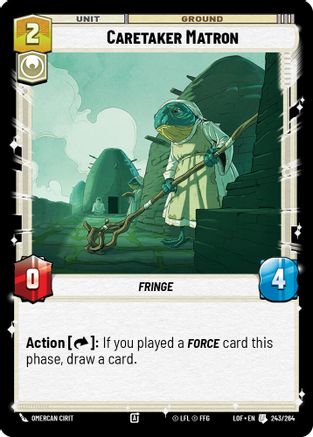 Caretaker Matron (243/264) (243/264) [Legends of the Force] - Fantasy Flight Games - Card Brawlers | Quebec | Canada |
