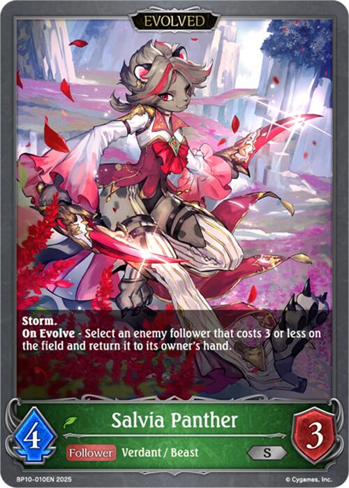 Salvia Panther (Evolved) (BP10-010EN) [Gods of the Arcana] - Bushiroad - Card Brawlers | Quebec | Canada |