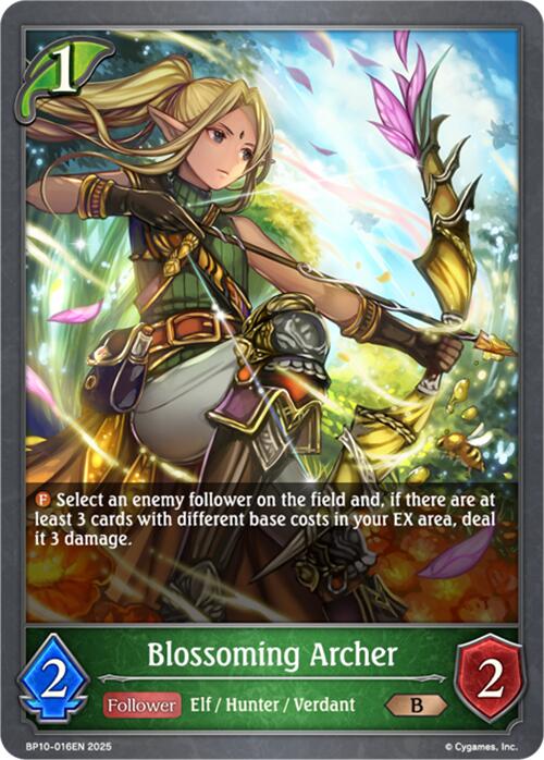 Blossoming Archer (BP10-016EN) [Gods of the Arcana] - Bushiroad - Card Brawlers | Quebec | Canada |