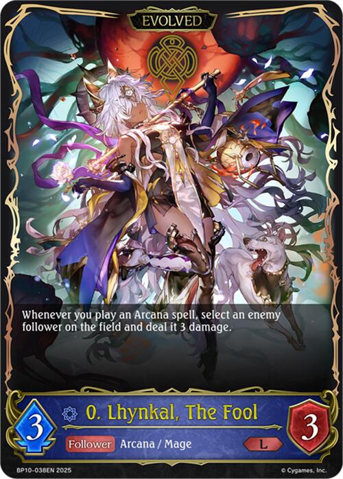 0. Lhynkal, The Fool (Evolved) (BP10-038EN) [Gods of the Arcana] - Bushiroad - Card Brawlers | Quebec | Canada |