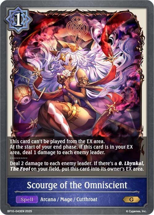 Scourge of the Omniscient (BP10-043EN) [Gods of the Arcana] - Bushiroad - Card Brawlers | Quebec | Canada |
