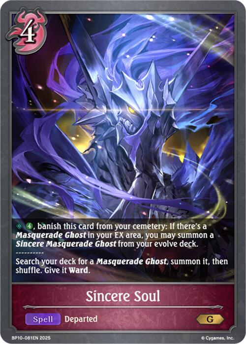 Sincere Soul (BP10-081EN) [Gods of the Arcana] - Bushiroad - Card Brawlers | Quebec | Canada |