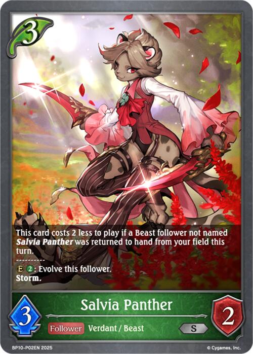Salvia Panther - P02 (Foil) (BP10-P02EN) [Gods of the Arcana] - Bushiroad - Card Brawlers | Quebec | Canada |