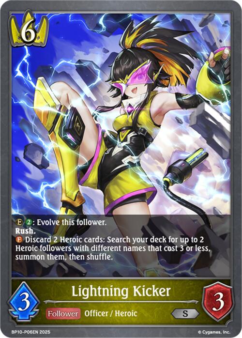 Lightning Kicker - P06 (Foil) (BP10-P06EN) [Gods of the Arcana] - Bushiroad - Card Brawlers | Quebec | Canada |